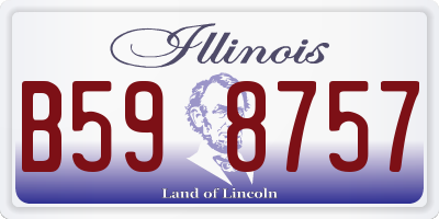 IL license plate B598757