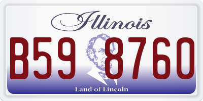 IL license plate B598760