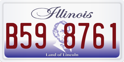 IL license plate B598761