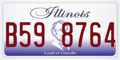 IL license plate B598764