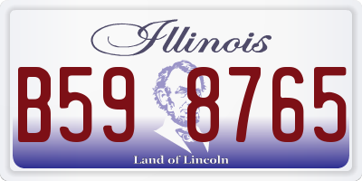 IL license plate B598765