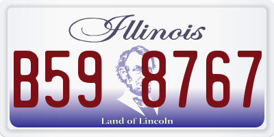 IL license plate B598767