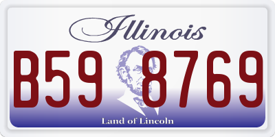 IL license plate B598769