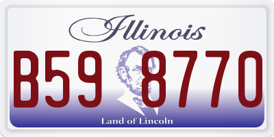 IL license plate B598770