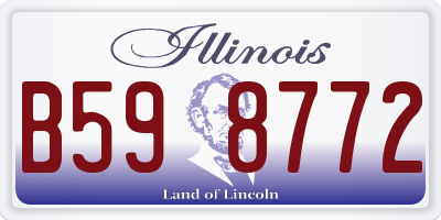 IL license plate B598772