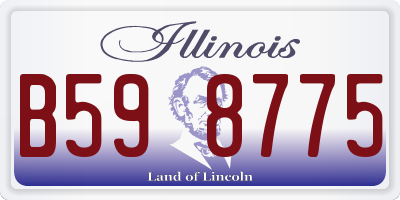 IL license plate B598775