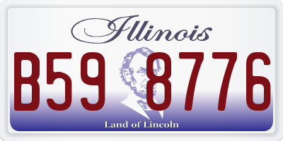 IL license plate B598776