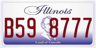IL license plate B598777