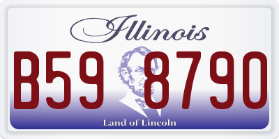 IL license plate B598790