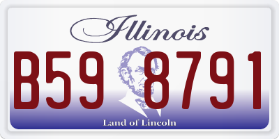IL license plate B598791