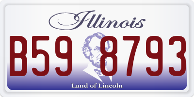 IL license plate B598793