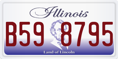 IL license plate B598795