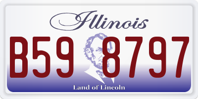 IL license plate B598797
