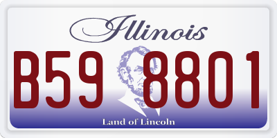 IL license plate B598801