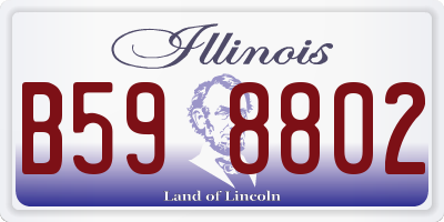IL license plate B598802