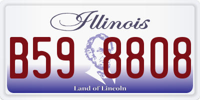 IL license plate B598808