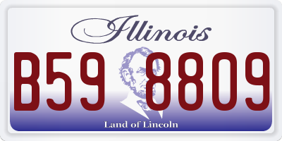 IL license plate B598809