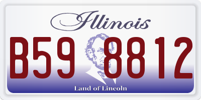 IL license plate B598812