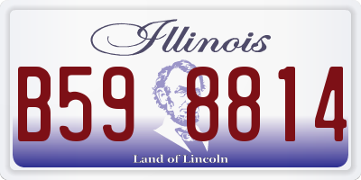 IL license plate B598814
