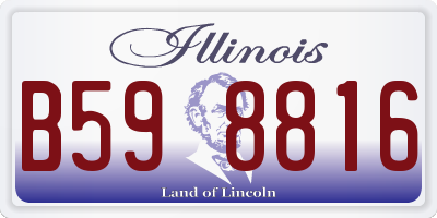 IL license plate B598816
