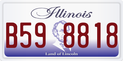 IL license plate B598818