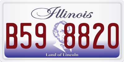 IL license plate B598820