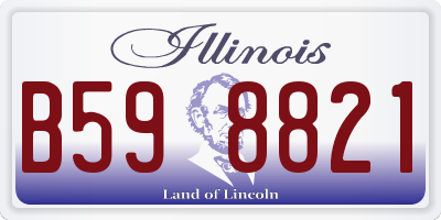 IL license plate B598821