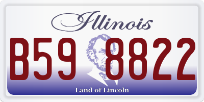 IL license plate B598822
