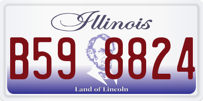 IL license plate B598824