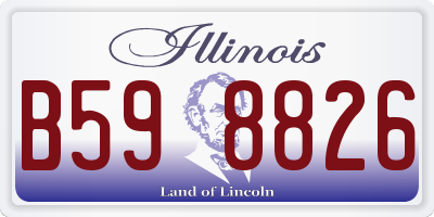 IL license plate B598826