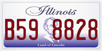 IL license plate B598828