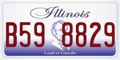 IL license plate B598829