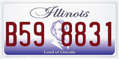 IL license plate B598831