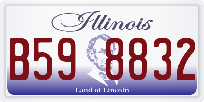 IL license plate B598832
