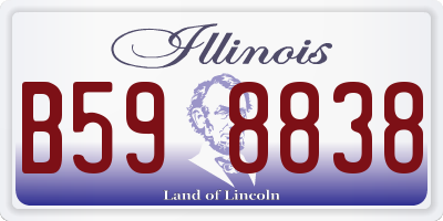 IL license plate B598838