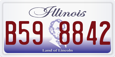 IL license plate B598842
