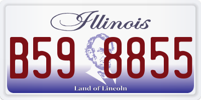 IL license plate B598855