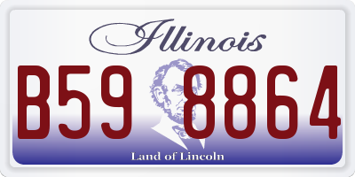 IL license plate B598864