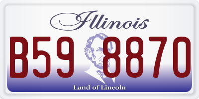 IL license plate B598870