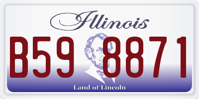 IL license plate B598871