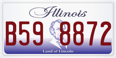IL license plate B598872