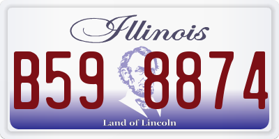 IL license plate B598874