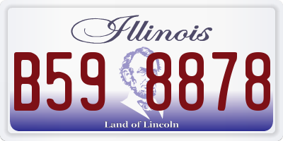 IL license plate B598878