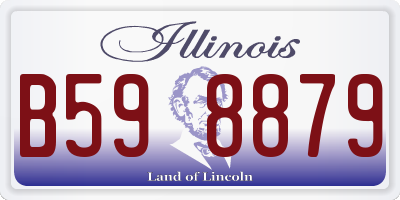 IL license plate B598879