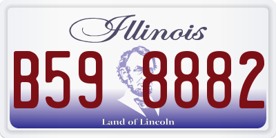 IL license plate B598882