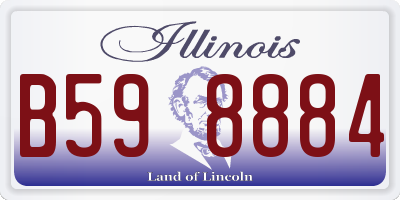 IL license plate B598884
