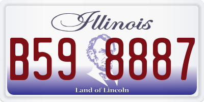 IL license plate B598887