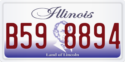 IL license plate B598894