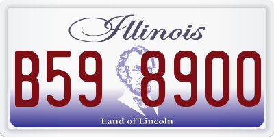 IL license plate B598900