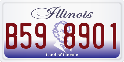 IL license plate B598901